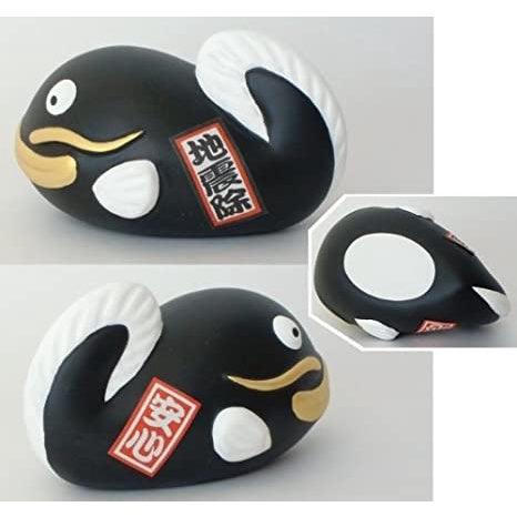 日本製 萬古燒 抗震除厄招財貓 鯰魚擺飾擺件|居家擺飾 招財貓公仔 招財 招福 - 富士通販