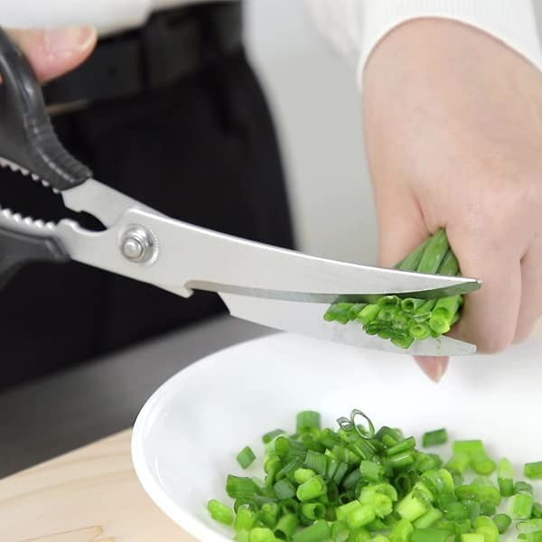 日本製 京都活具 抗菌料理剪刀 | 廚房剪刀 螃蟹鉗 萬用剪刀 烤肉 海鮮 菜