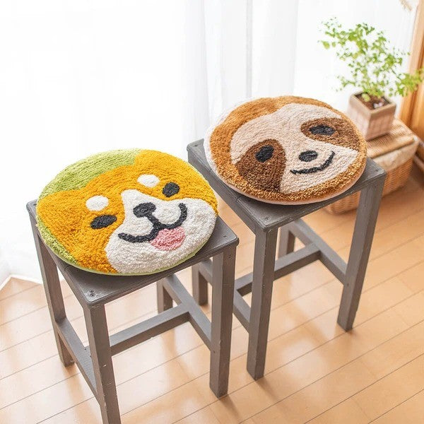 日本 TOMO 海龜 汽車 貓 樹懶 坐墊 | 椅墊 木椅墊 圓椅墊