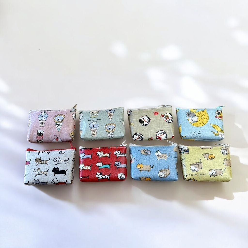 日本製 手工貓咪造型零錢包 | 防水設計小錢包 收納包