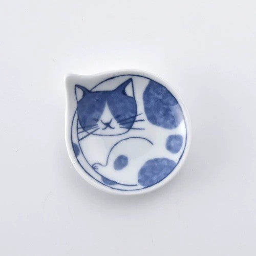 日本製 石丸波佐見燒 Neco 貓咪造型醬油碟 | 小碟子 乾碟 味碟 醬料碟