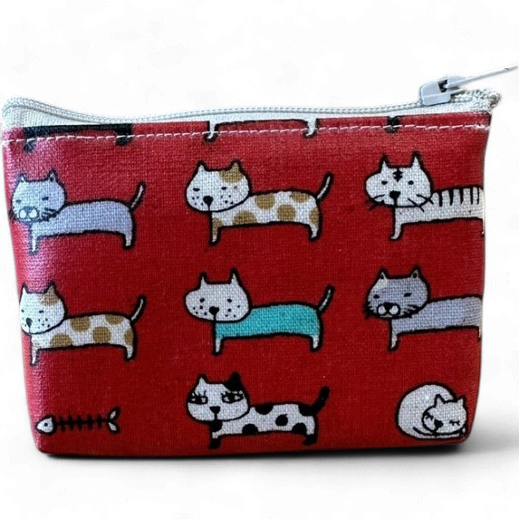 日本製 手工貓咪造型零錢包 | 防水設計小錢包 收納包