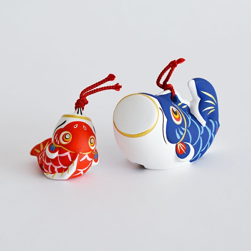 親子鯉魚 陶瓷擺飾∣土鈴 節日裝飾 開運招福 送禮