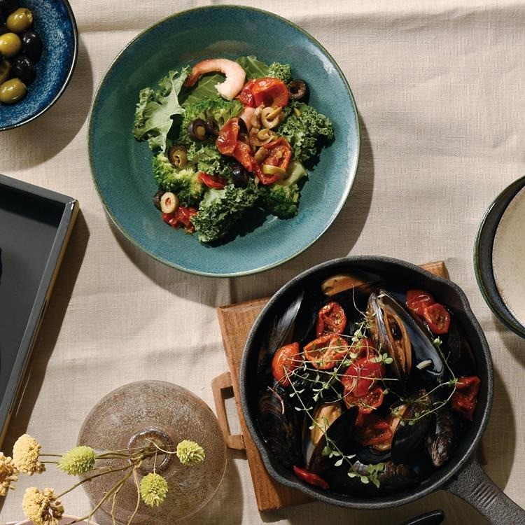 日本製 美濃燒 Aito 義大利麵盤 四色 | 深盤 窯燒素釉 圓盤 北歐風