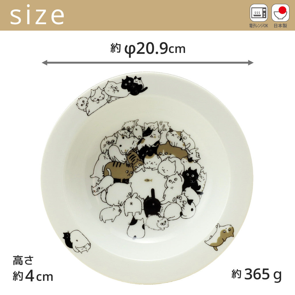 日本製 Nekonekone 貓咪餐盤∣陶瓷圓盤 馬克杯 甜點盤