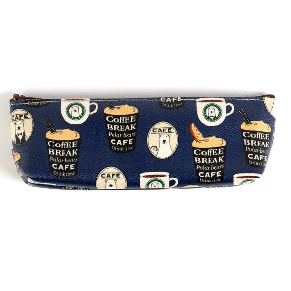 日本製 手工 北極熊 鉛筆盒 筆袋 | 收納袋 化妝包 可愛動物 日本布料