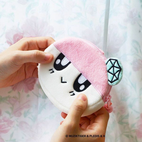 韓國文創 BONGBONGEE x MUZIK TIGER 絨毛零錢包 | 無業老虎 粉色兔子