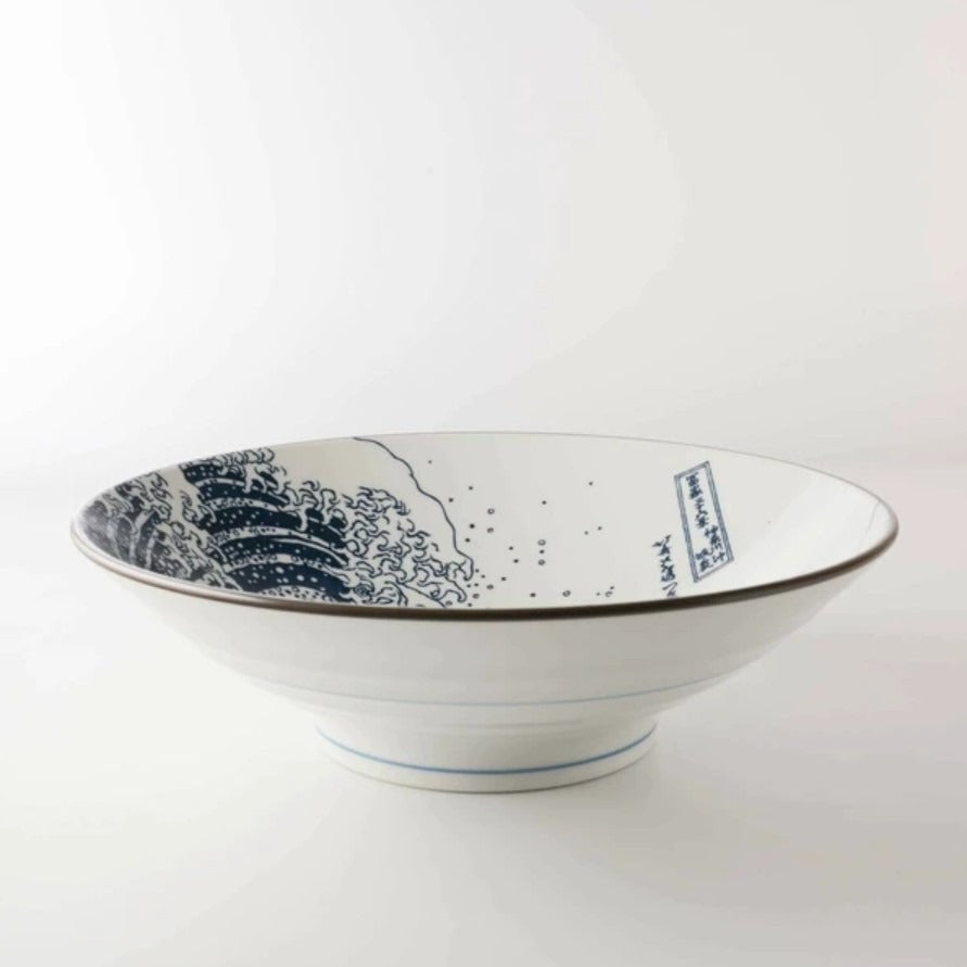 日本製 美濃燒 北齋富士碗盤 | 浮世繪碗盤 飯碗 富嶽三十六景 神奈川