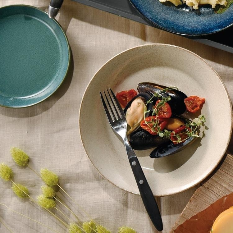 日本製 美濃燒 Aito 義大利麵盤 四色 | 深盤 窯燒素釉 圓盤 北歐風