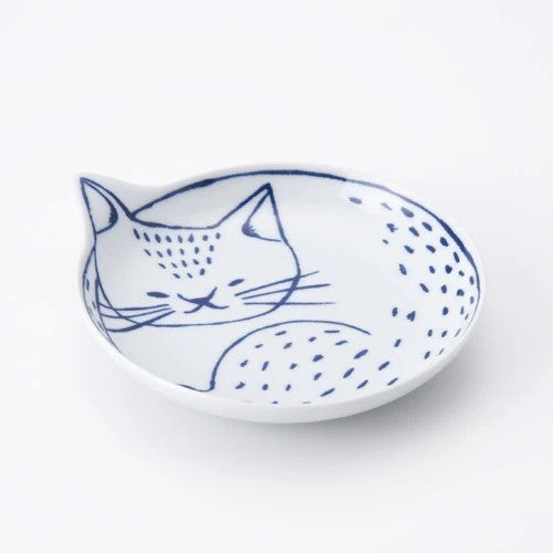 日本製 波佐見燒 Neco 貓咪造型圓盤 | 陶瓷盤 餐盤 小菜碟