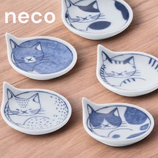 日本製 石丸波佐見燒 Neco 貓咪造型醬油碟 | 小碟子 乾碟 味碟 醬料碟
