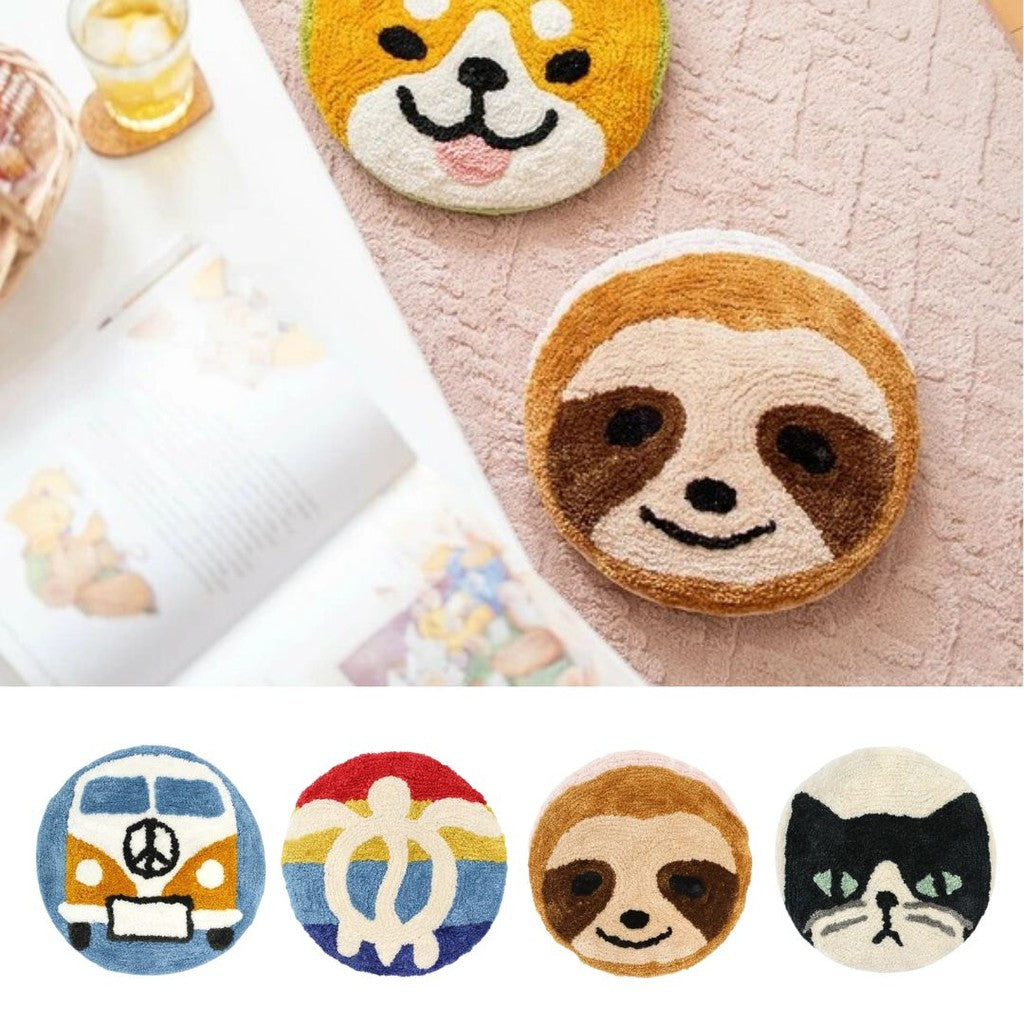 日本 TOMO 海龜 汽車 貓 樹懶 坐墊 | 椅墊 木椅墊 圓椅墊