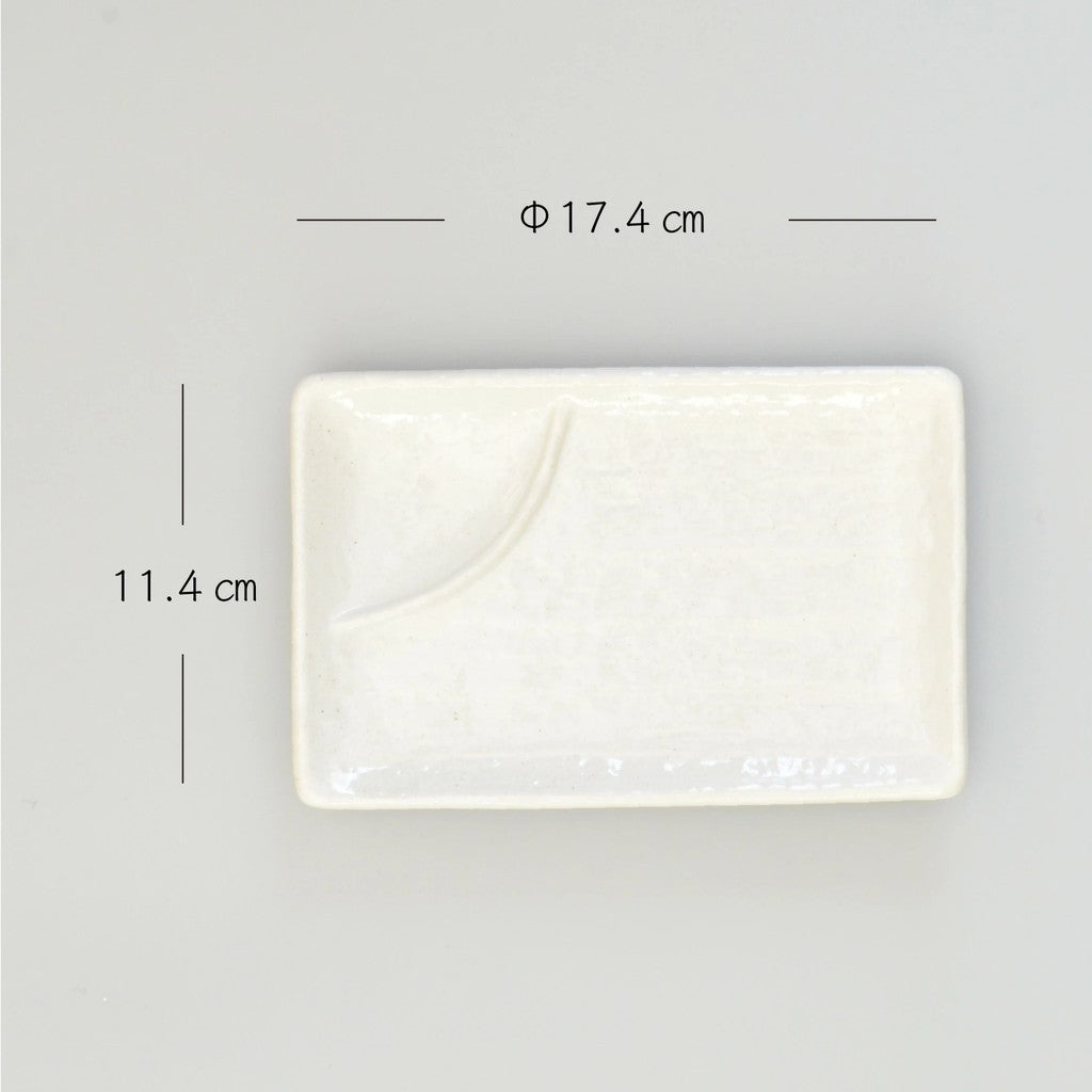 日本製 美濃燒 陶瓷長方盤︱分隔盤 壽司盤 串燒盤 生魚片