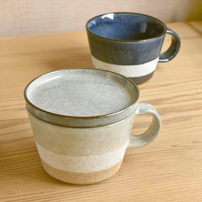 日本製 Tojiki Tonya 大容量500ml 湯碗 湯杯 杯碟 | 濃湯碗 麥片碗