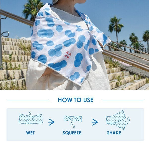 日本 Hello Bear Cool 涼感毛巾 | 防曬 遇水即涼 運動毛巾 降溫毛巾 消暑