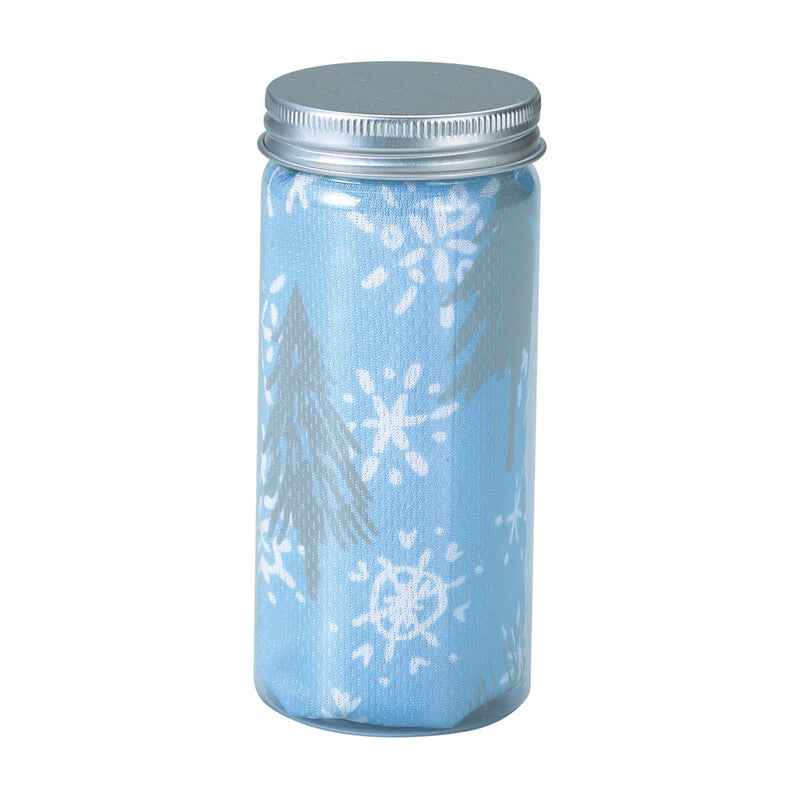 瓶裝涼感毛巾 雪樹 涼感毛巾 涼感巾 運動毛巾 涼感脖巾 涼感 降溫 防紫外線 夏天必備