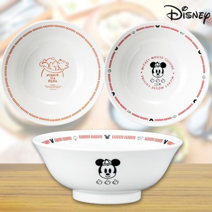 日本製 小熊維尼/米奇拉麵碗 | 中華料理 寬口碗 大碗公 迪士尼