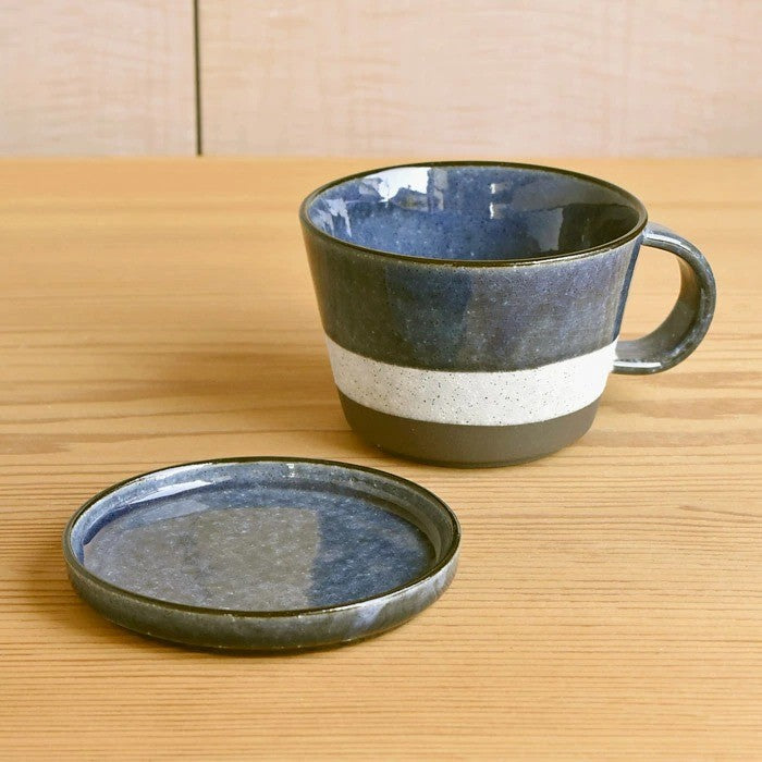 日本製 Tojiki Tonya 大容量500ml 湯碗 湯杯 杯碟 | 濃湯碗 麥片碗