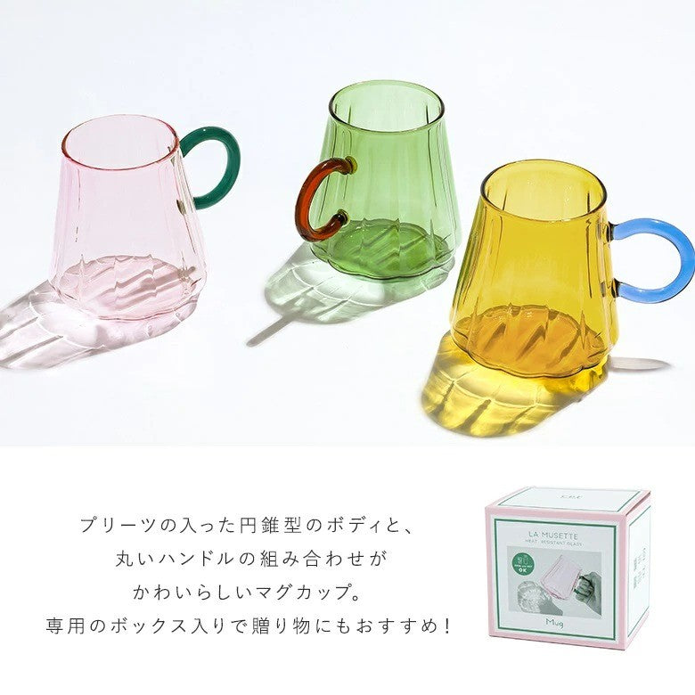 日本 CDF 夏日特調 耐熱玻璃杯 花朵攪拌棒 | 馬克杯 可愛玻璃杯