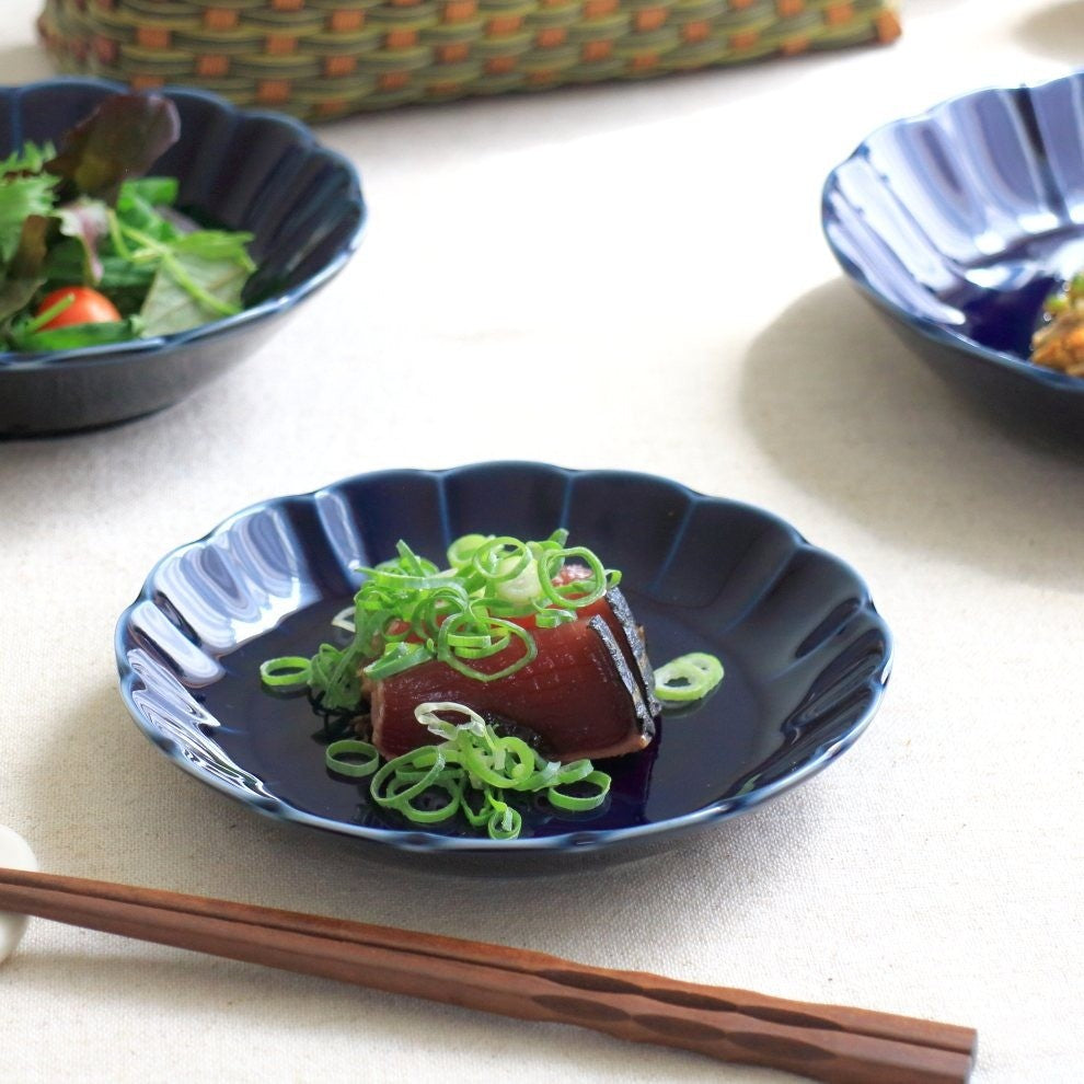 日本製 美濃燒 復古花邊餐盤 三色 | 小盤 深盤 小碗 沙拉碗 義大利麵盤