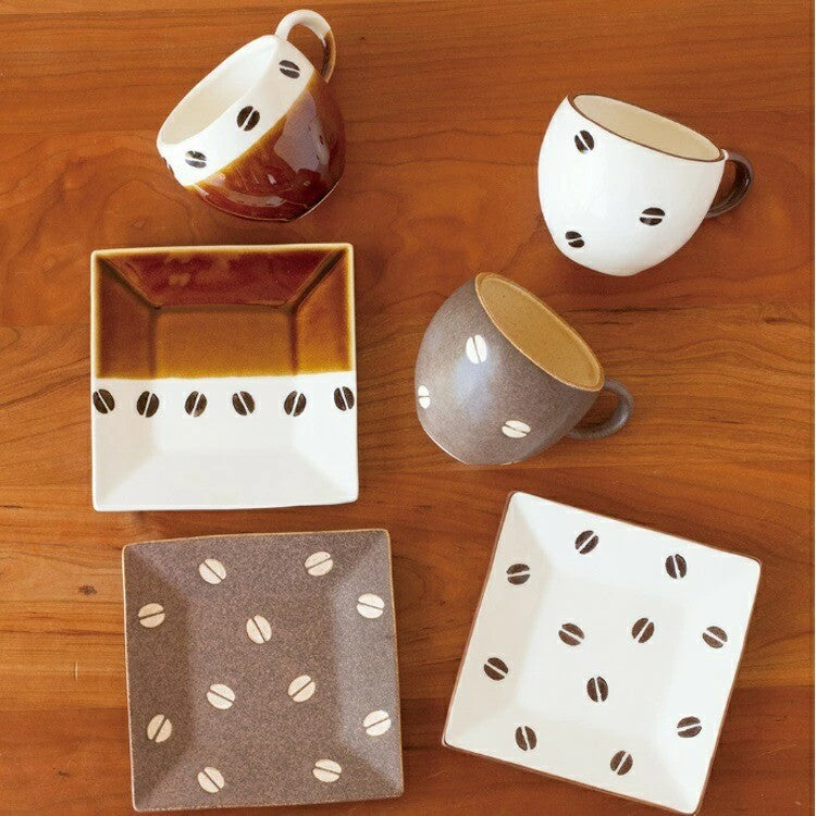 日本製 Tojiki Tonya 美濃燒 BEANS 咖啡豆造型馬克杯 | 咖啡杯 造型杯 水杯