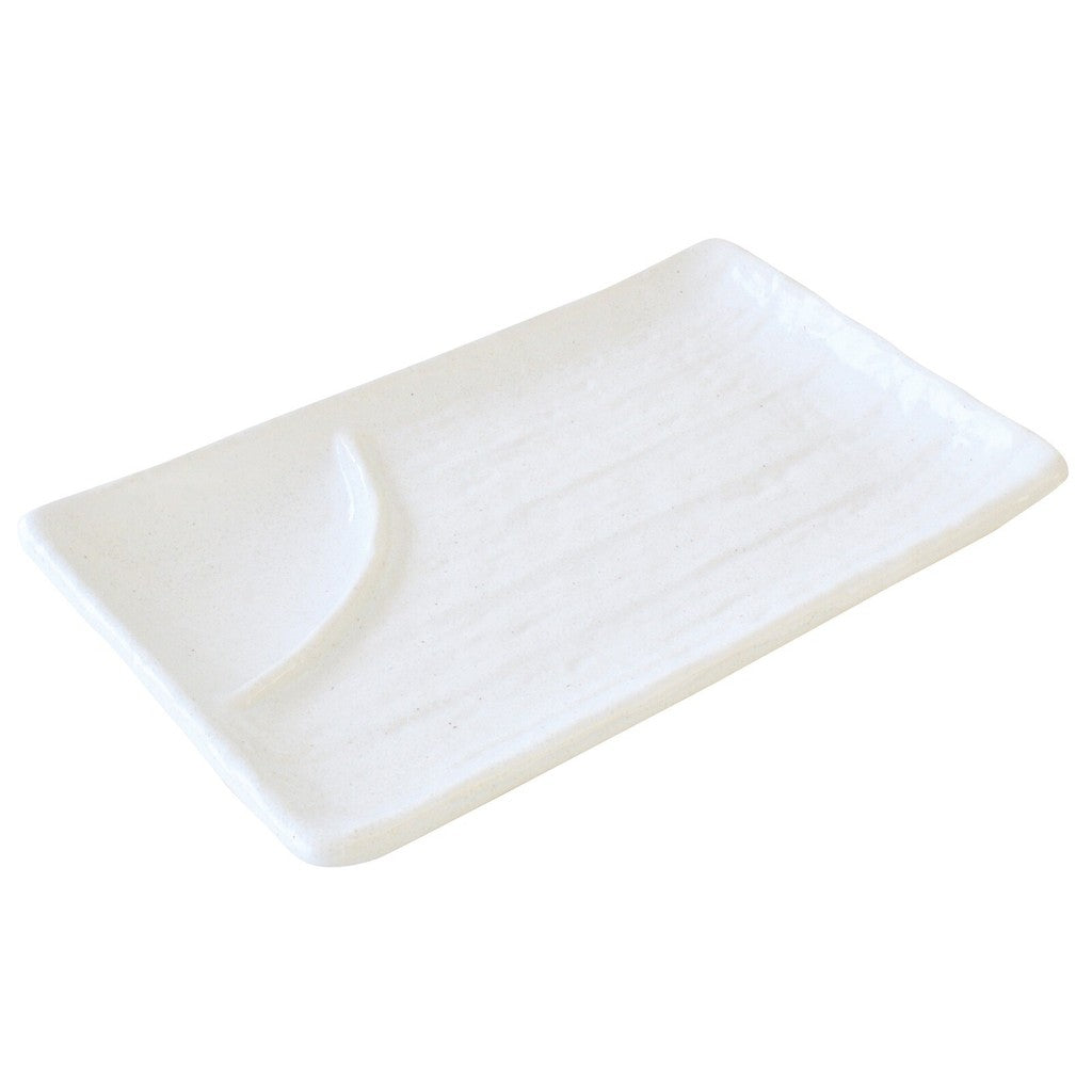 日本製 美濃燒 陶瓷長方盤︱分隔盤 壽司盤 串燒盤 生魚片