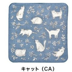 日本製 HUMMING 無撚紗純棉手帕 | 小方巾 手工織布 無撚系 棉紗 吸水快乾