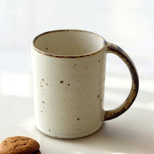 日本製 美濃燒 粉引白瓷咖啡杯 220ml | 馬克杯 簡約 白瓷杯子 手感陶杯
