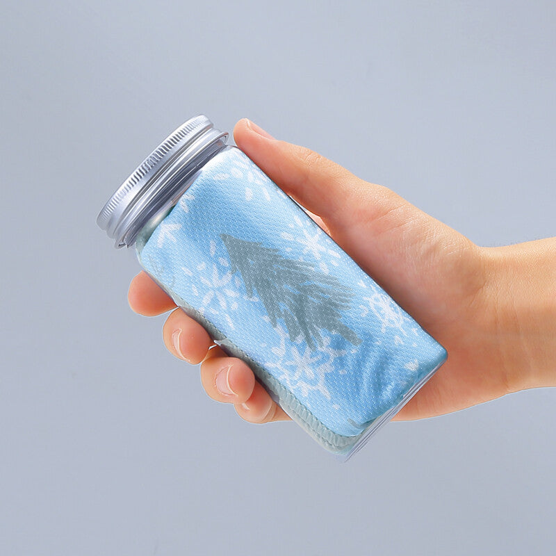 瓶裝涼感毛巾 雪樹 涼感毛巾 涼感巾 運動毛巾 涼感脖巾 涼感 降溫 防紫外線 夏天必備