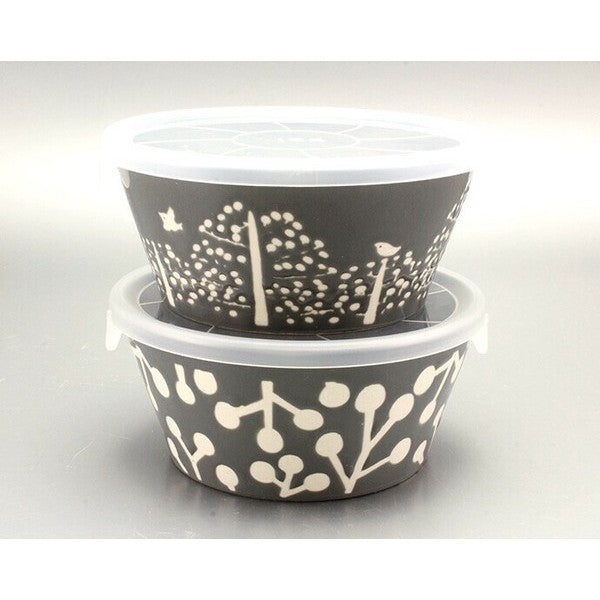 日本製︱美濃燒 陶瓷保鮮碗︱北歐風 飯碗 湯碗 微波碗 沙拉碗