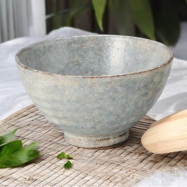 日本製 美濃燒 丸義翡翠粉引抹茶碗 | 陶器 茶杯 茶具 抹茶碗 溫潤釉色