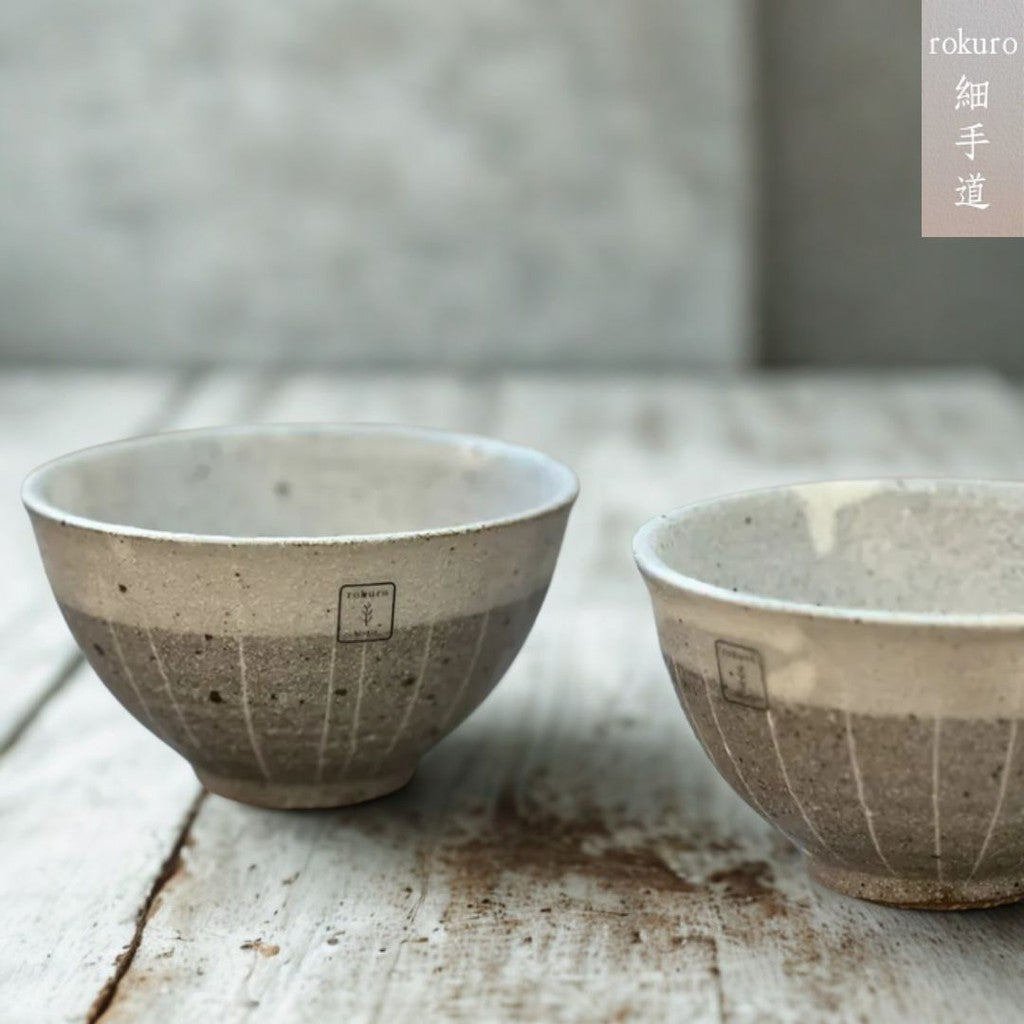 日本製 六魯 Blut's rokuro 美濃燒 細手道飯碗 | 粗陶碗 茶碗 飯碗 新婚 送禮