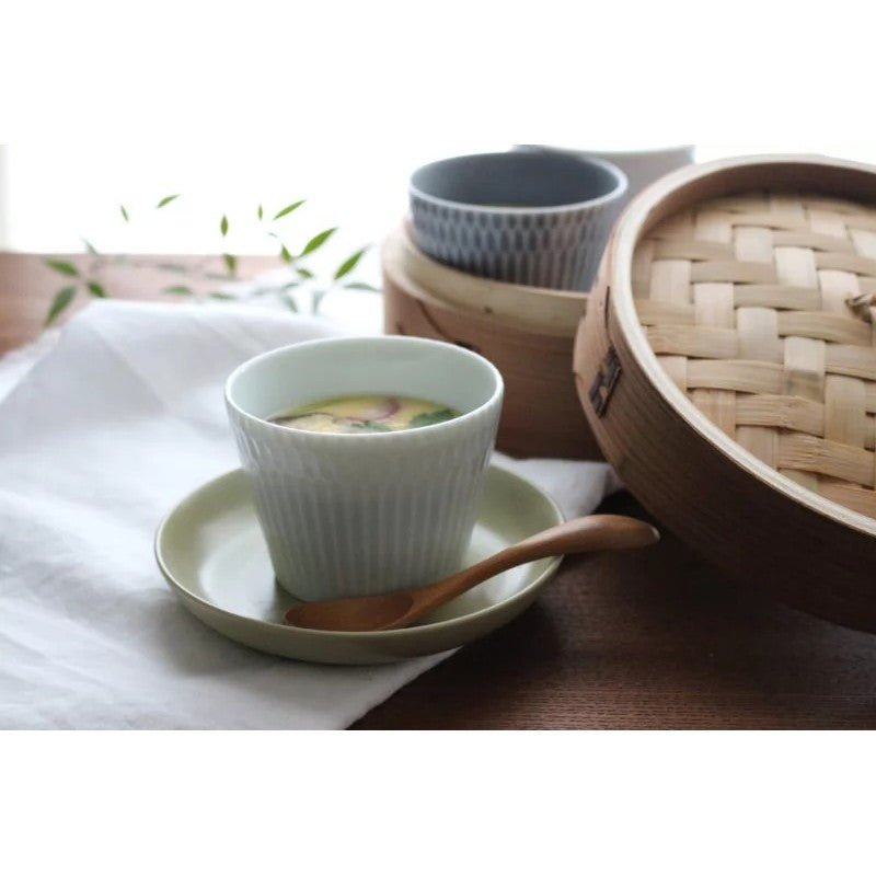 日本製 小田陶器 漣漪系列 豬口杯 茶碗蒸碗 | 美濃燒 茶杯 布丁杯 燉盅