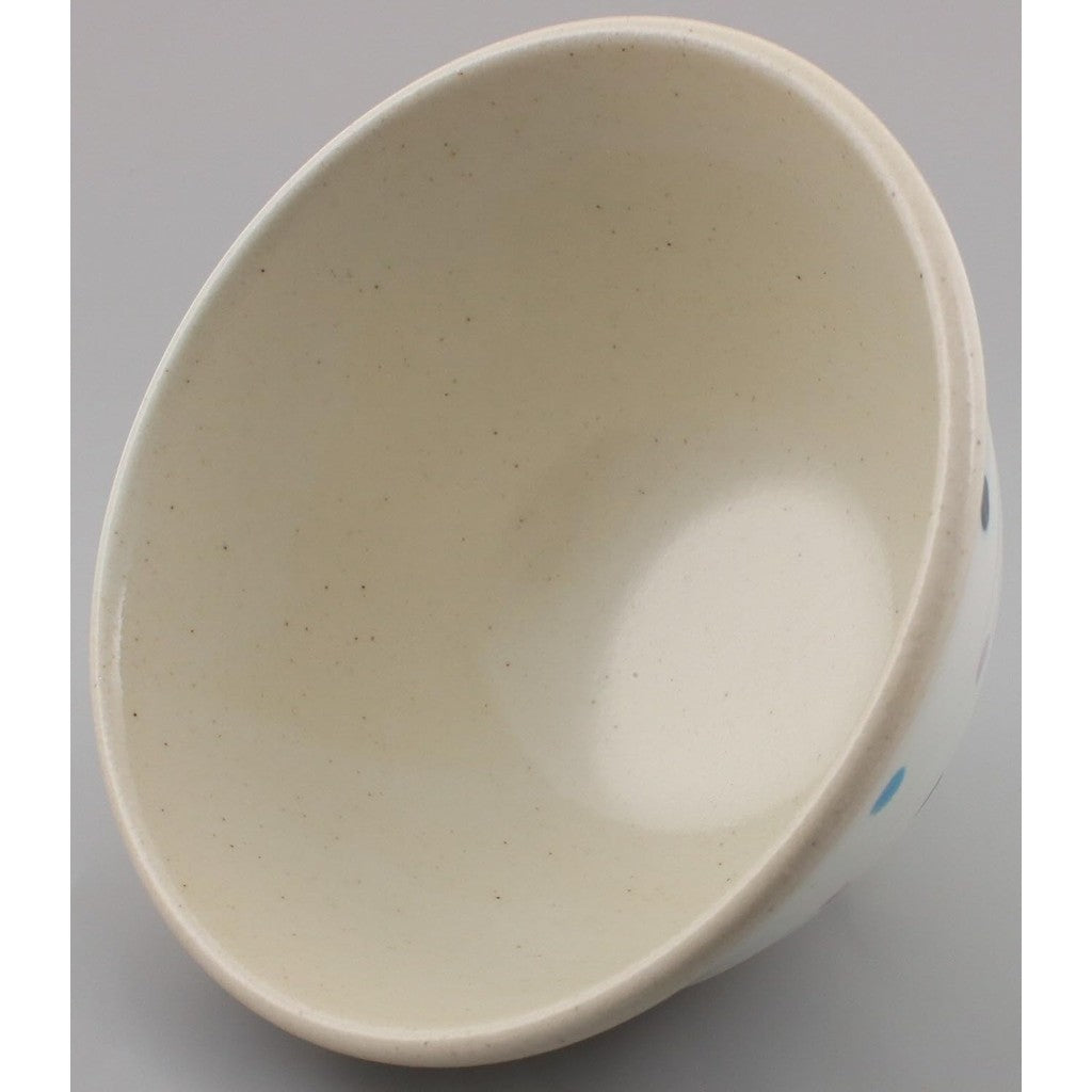 日本製 美濃燒 圓點粉引飯碗 | 輕量碗 粉引 茶飯碗 日式飯碗