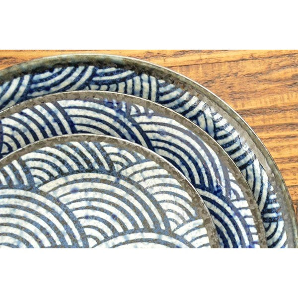 日本製 美濃燒 青海波六兵衛丼飯碗 | 波浪紋 湯碗 深碗 日式料理