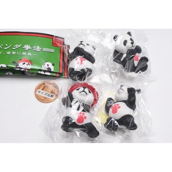 日本 BRIGHT LINK 超級熊貓拳法 扭蛋 模型 熊貓公仔 中國風 桌上擺飾