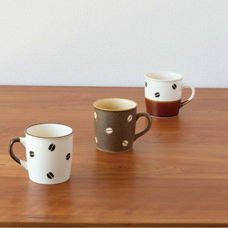 日本製 Tojiki Tonya 美濃燒 BEANS 咖啡豆造型馬克杯 | 咖啡杯 造型杯 水杯
