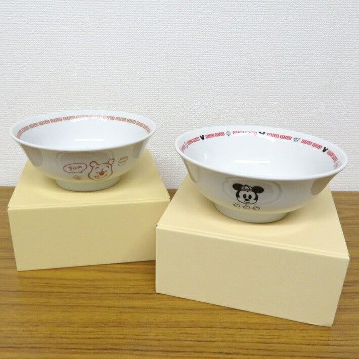 日本製 小熊維尼/米奇拉麵碗 | 中華料理 寬口碗 大碗公 迪士尼