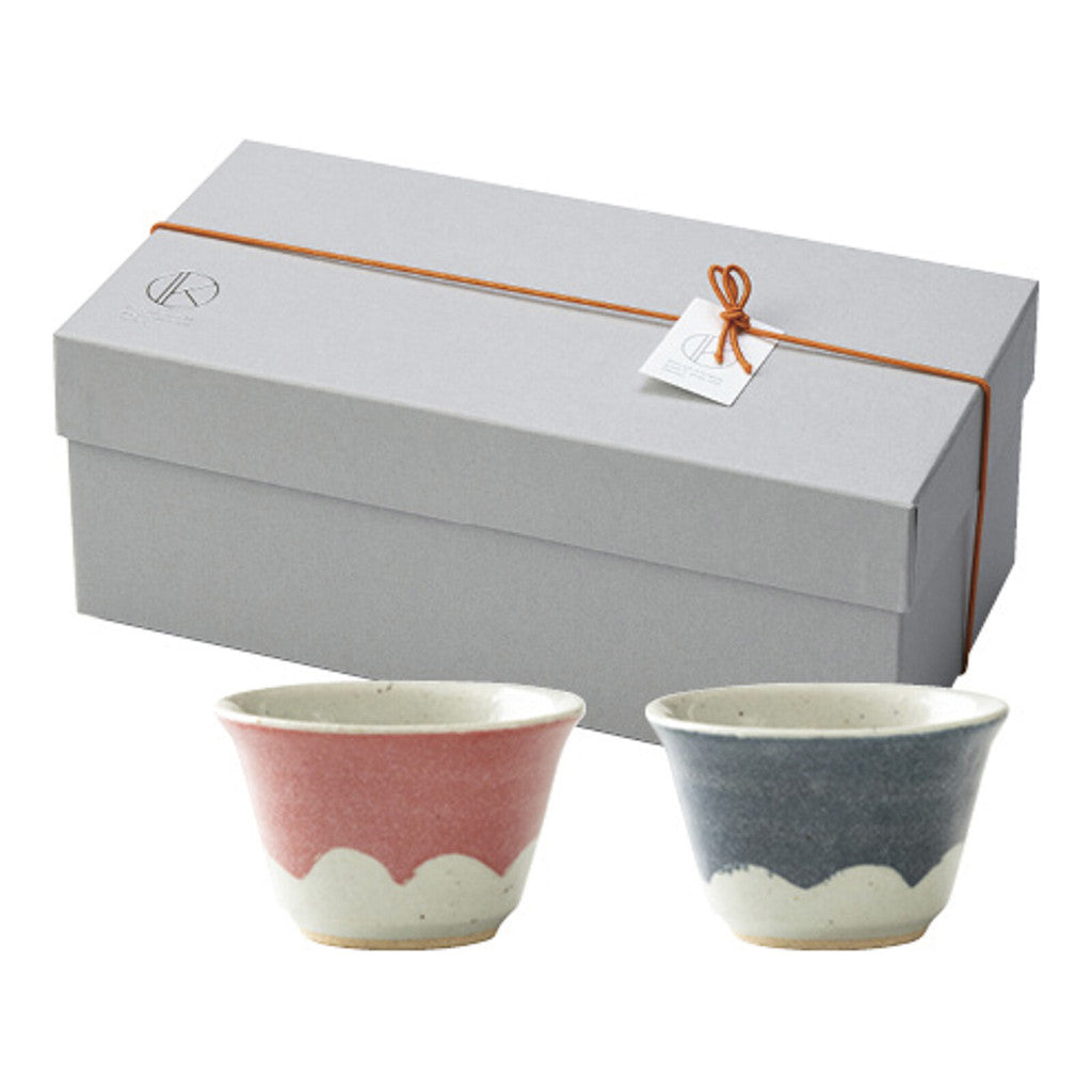 日本製 富士山雙人杯禮盒︱茶杯 湯杯 禮物