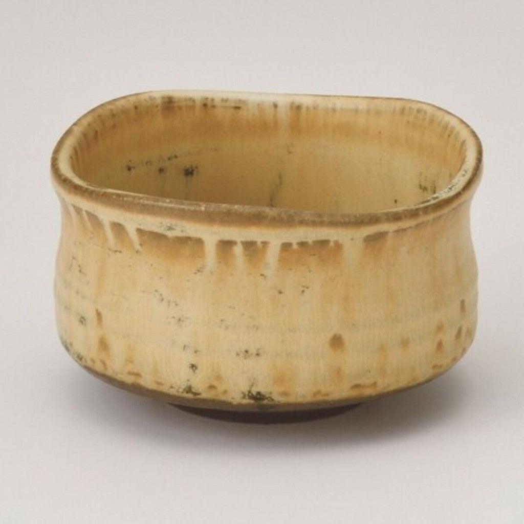 日本製 美濃燒 井口手作米色抹茶碗 | 迷你抹茶碗 清水燒 茶道用具 手工陶碗 茶器