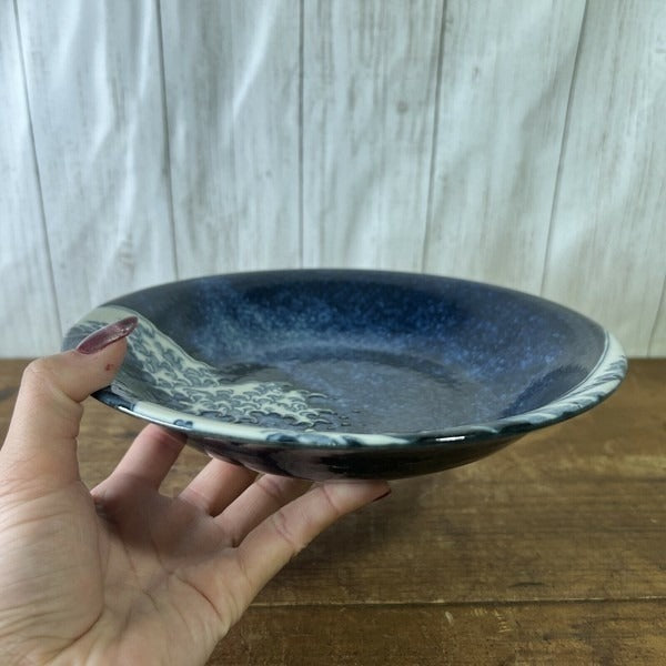 日本製 神奈川沖浪裏 窯變陶瓷碗盤系列 | 拉麵碗 陶瓷碗盤 富士山 窯變