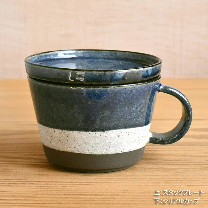 日本製 Tojiki Tonya 大容量500ml 湯碗 湯杯 杯碟 | 濃湯碗 麥片碗