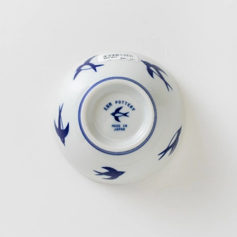 日本製 美濃燒 飛翔燕子飯碗 | 11cm 飯碗 小碗 簡約 和風