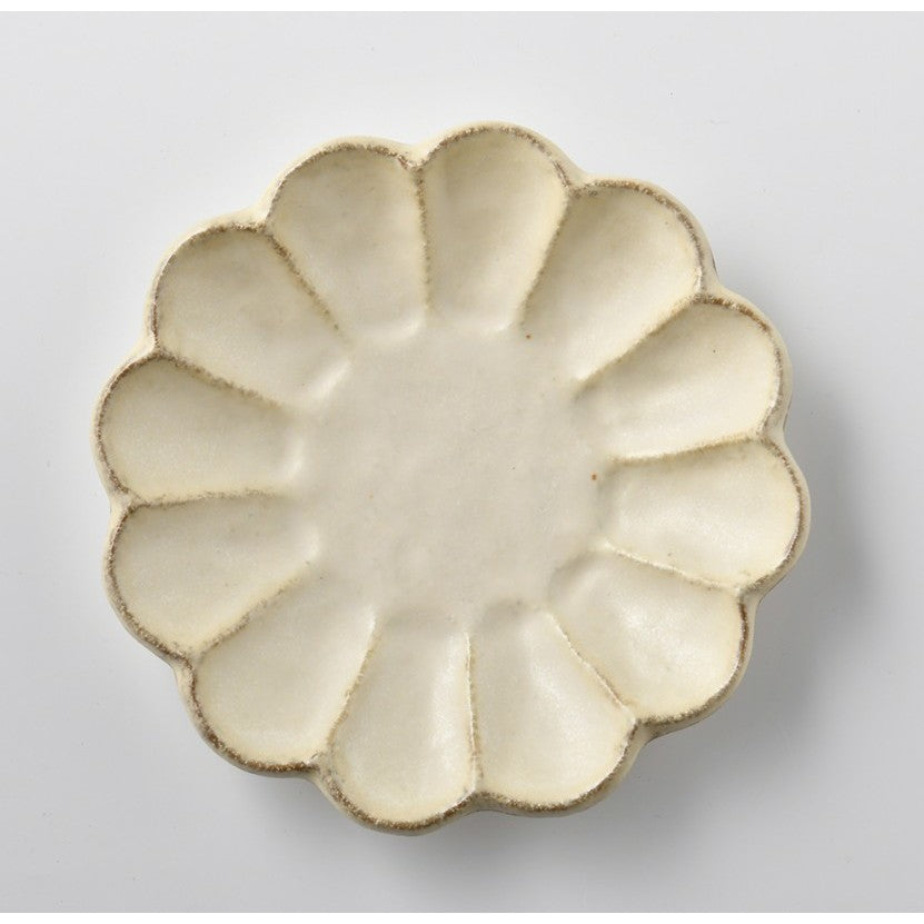 日本製 Tojiki Tonya 美濃燒 Rinka 輪花盤 | 經典花盤 點心盤 花皿