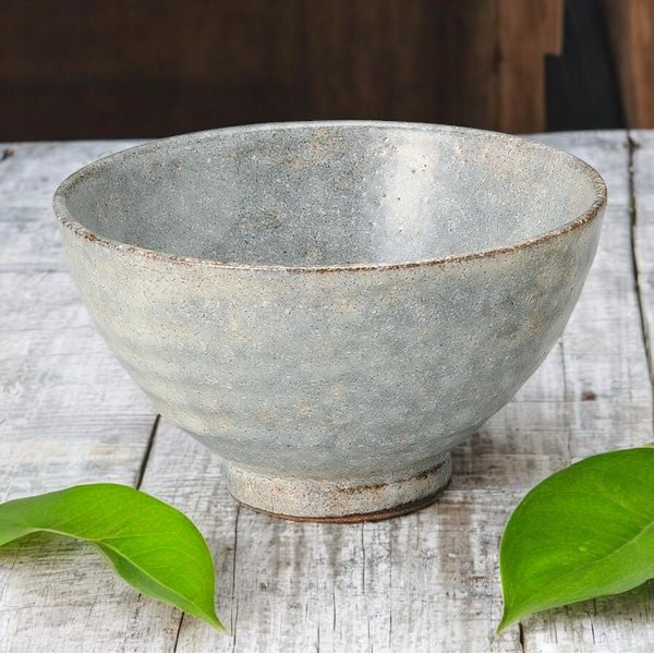 日本製 美濃燒 丸義翡翠粉引抹茶碗 | 陶器 茶杯 茶具 抹茶碗 溫潤釉色