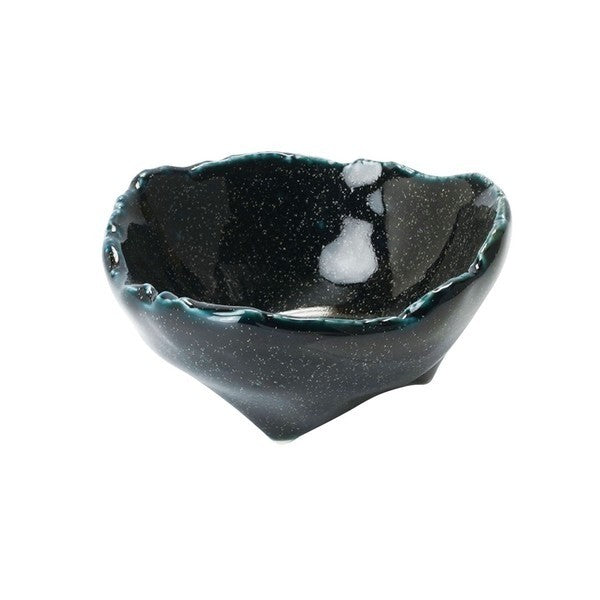 日本製 美濃燒 不規則三腳小碟 | 銀河系小碟 陶瓷醬料碟 小菜碟 裝飾盤 飾品盤