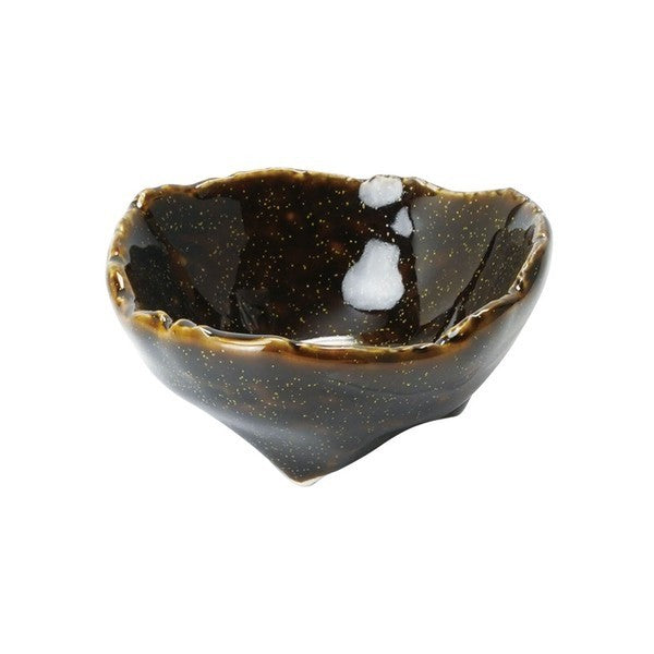 日本製 美濃燒 不規則三腳小碟 | 銀河系小碟 陶瓷醬料碟 小菜碟 裝飾盤 飾品盤