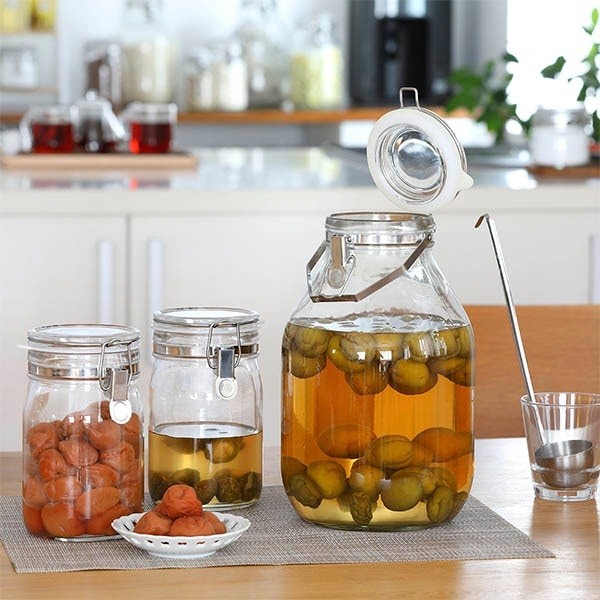 日本製 星硝 SEISHO 1L/2L/3L/4L梅酒醃漬罐 | 梅酒罐 玻璃儲物 提把玻璃罐