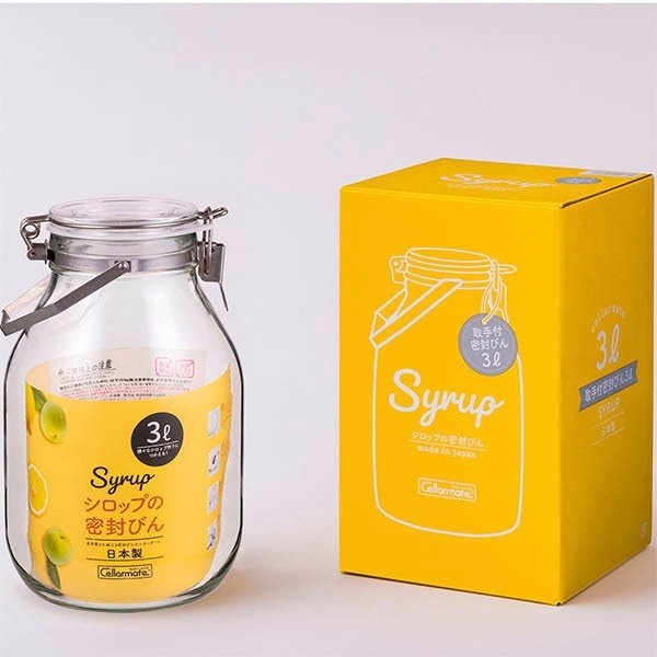 日本製 星硝 SEISHO 1L/2L/3L/4L梅酒醃漬罐 | 梅酒罐 玻璃儲物 提把玻璃罐