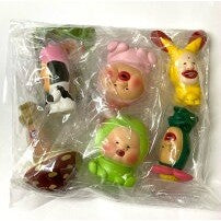 日本 Qualia 醜比頭軟膠公仔 | 扭蛋 醜萌 屁桃